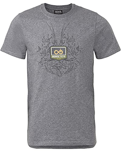 Merkel Gear T-Shirt WorldWideHunting Grau M von Merkel Gear