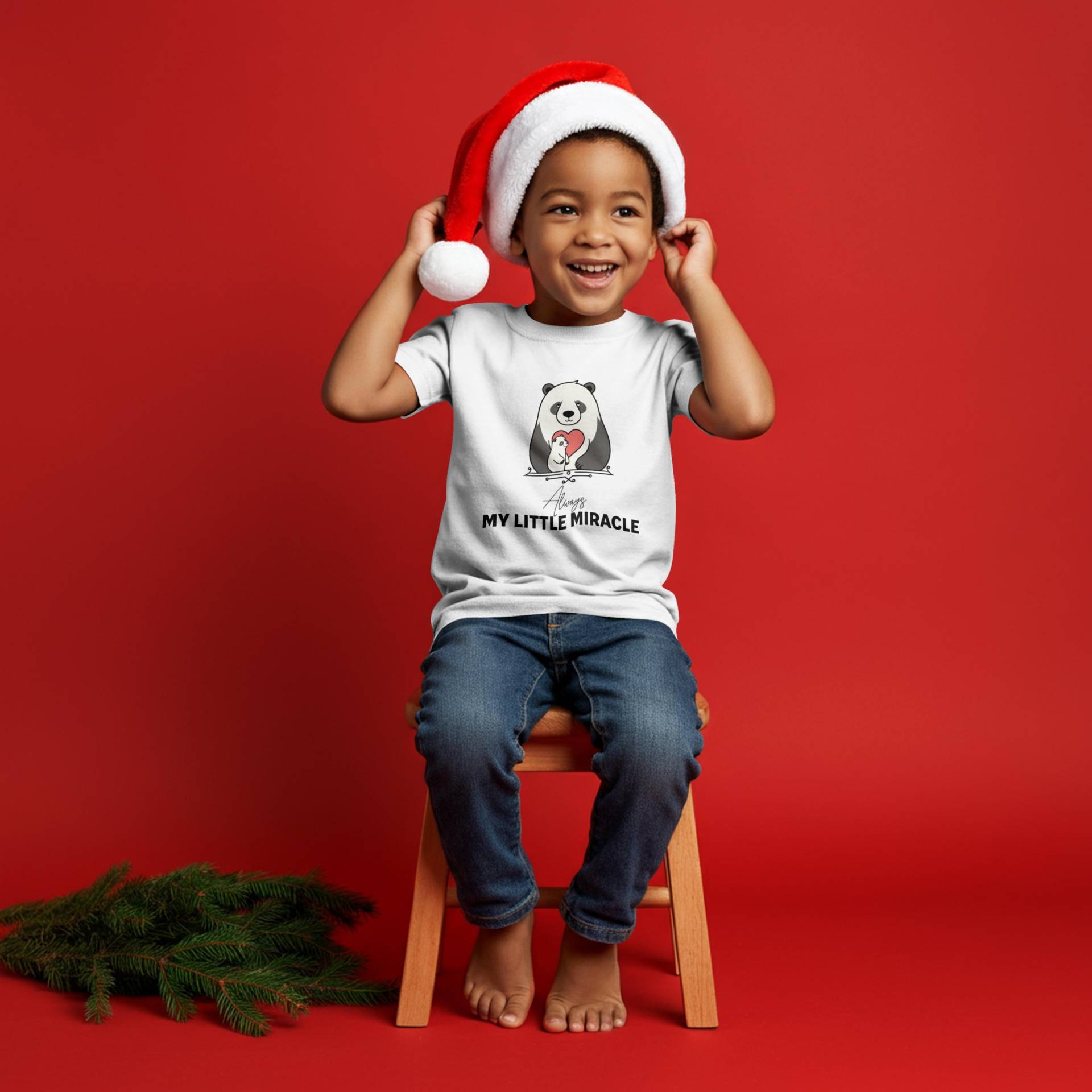 Jersey-T-Shirt Panda My Little Miracle Für Kleinkinder, Süßes Shirt, Geschenkidee, Partnerlook Mit Mama von MerkerHarmsDesigns