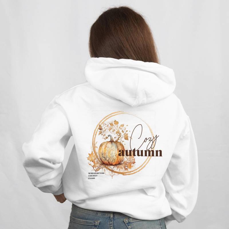 Kürbis Hoodie - Süßes Kürbismotiv, Gemütlicher Kapuzenpullover Für Naturfans, Oversized Hoodie von MerkerHarmsDesigns