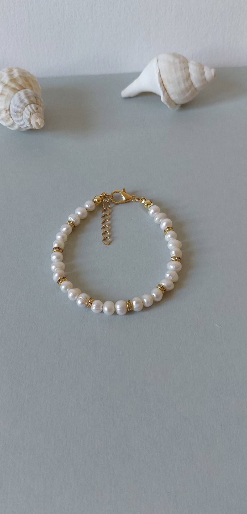 Armband Süßwasserperlen Gold von MerlesJewellery