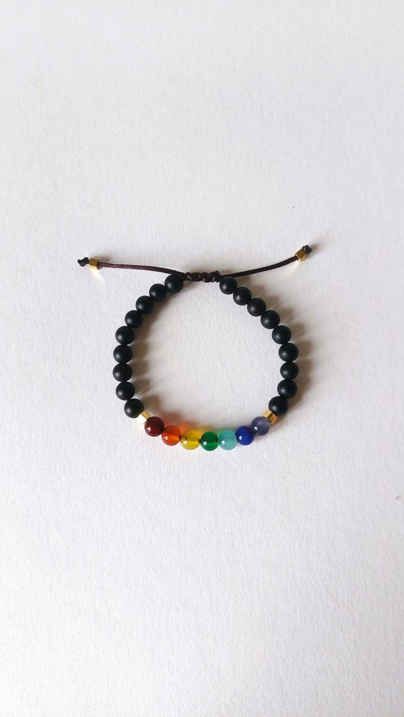 Chakra Armband Achatsteine Handgefertigt von MerlesJewellery