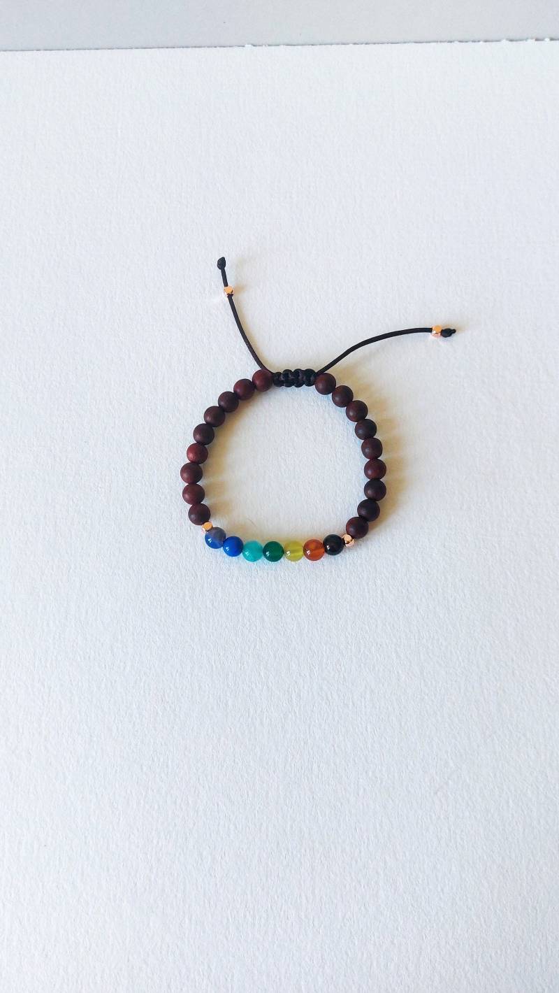Chakra Armband Sandelholz Handgefertigt von MerlesJewellery