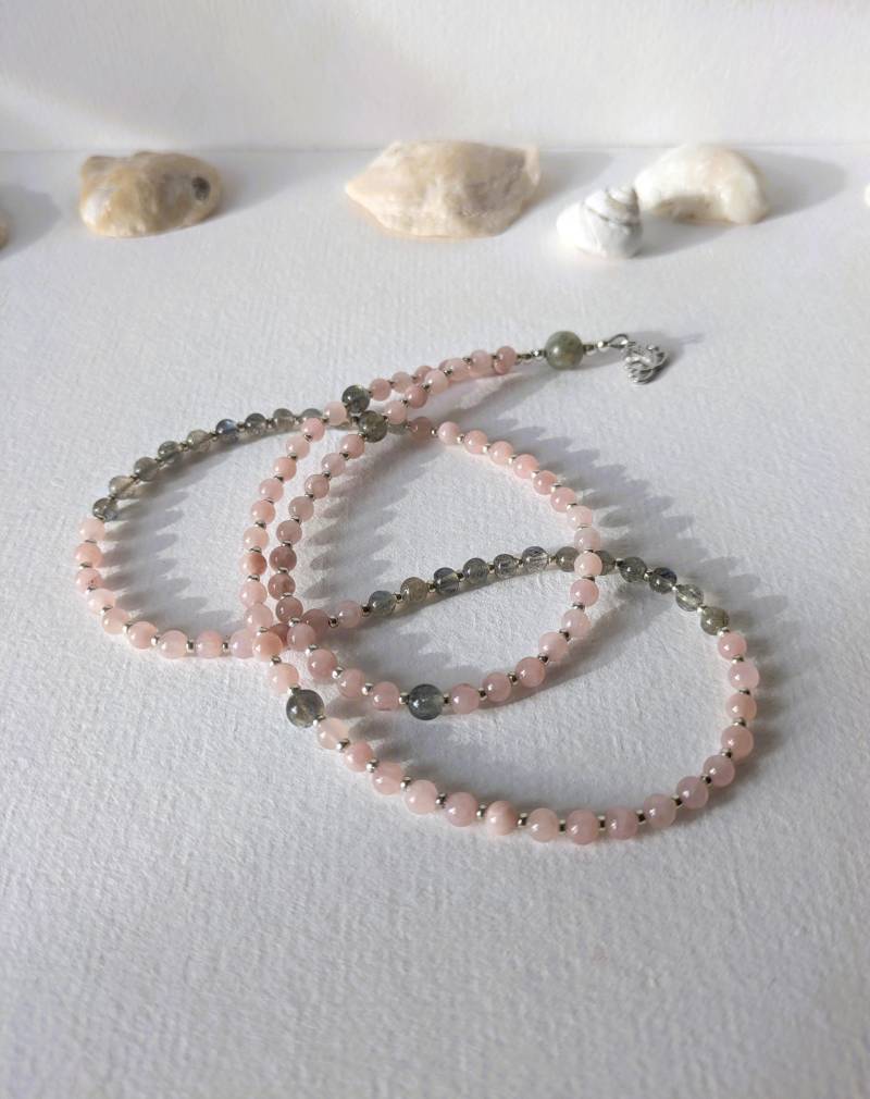 Mala Kette Mashan Jade Labradorit von MerlesJewellery