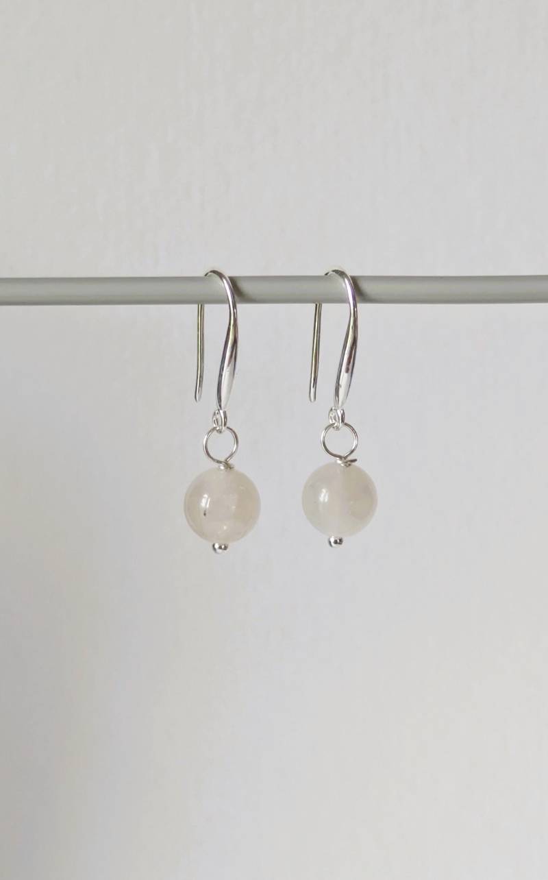 Ohrringe Rosa Mondstein 925 Silber Ohrringe Rosa Mondstein 925 Silber von MerlesJewellery