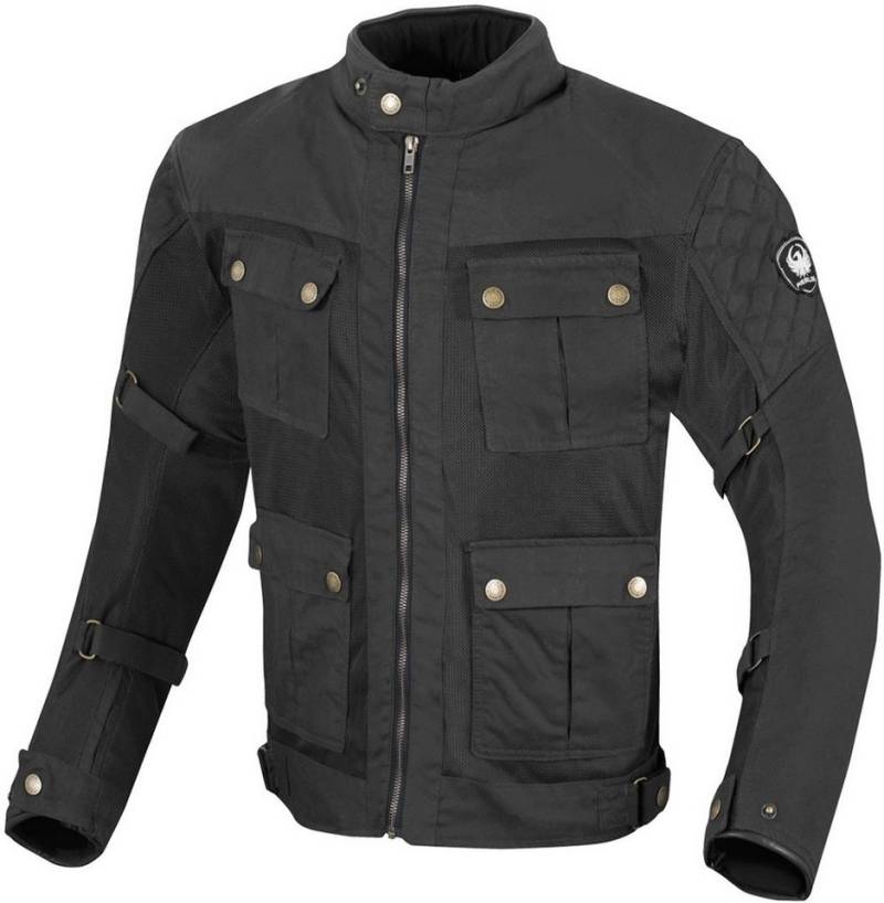 Merlin Motorradjacke Chigwell Utility Motorrad Wachsjacke Rückenprotektor enthalten,herausnehmbares Innenfutter,wasserdicht von Merlin