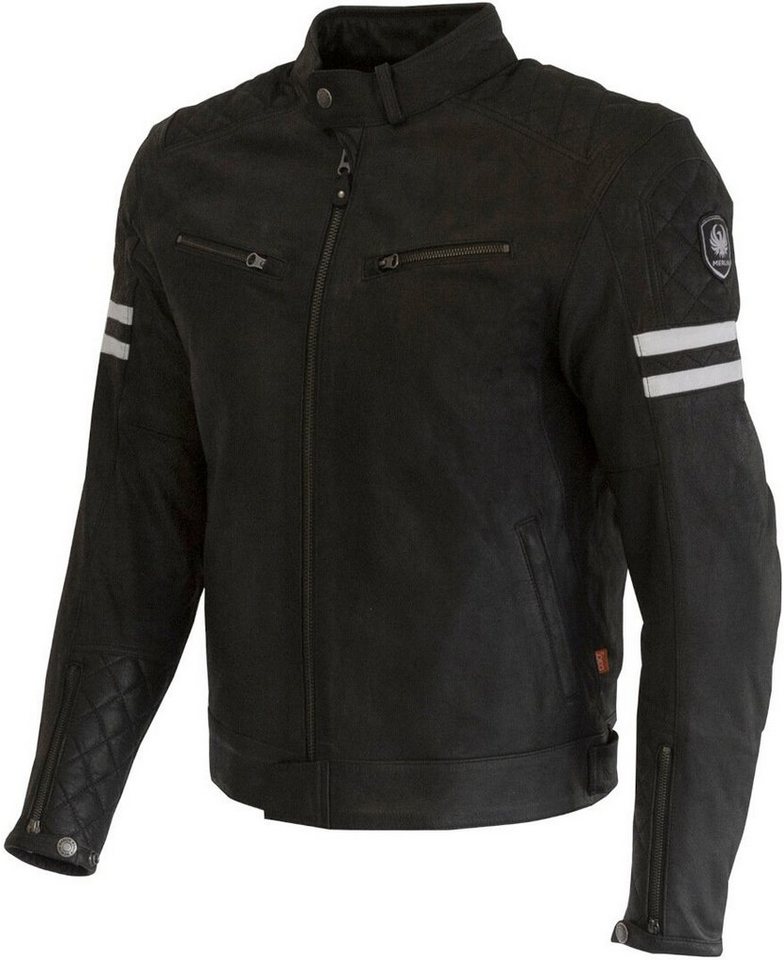 Merlin Motorradjacke Hixon II D3O Motorrad Lederjacke herausnehmbares Innenfutter,Perforiert von Merlin