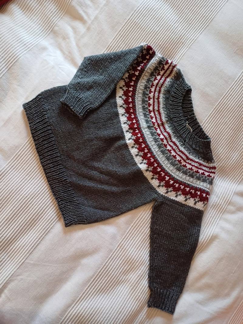 Kinderpullover Mit Norwegermuster Größe 116 Kinderpullover Mit Norwegermuster Größe 116 von MerlinsZaubernadeln