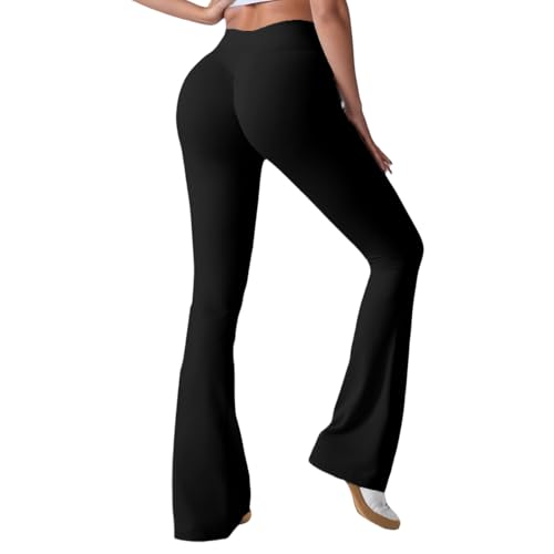 Merlvida Flared Leggings Damen Scrunch Butt Leggings High Waist Schlaghose Elastische Weite Bootcut Yogahose Push Up Sporthose Nahtlose Elegant Jazzpants Jogginghose Gym Fitness Workout Merlvida Flared Leggings Damen Scrunch Butt Leggings High Waist Schlaghose Elastische Weite Bootcut Yogahose Push Up Sporthose Nahtlose Elegant Jazzpants Jogginghose Gym Fitness Workout von Merlvida