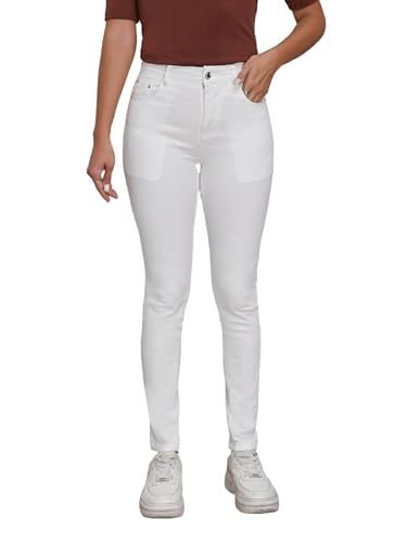 Merlvida Jeans Damen High Waist Bequeme Stretch Jeanshose Push Up Jeggings Straight Fit Skinny Denim Leggings Hosen Röhrenjeans von Merlvida