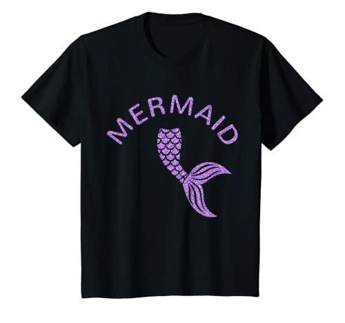 Kinder Meerjungfrau Flosse Meerjungfrauenflosse lila Meerjungfrauen T-Shirt von Mermaid Geschenk Geschenke Mädchen Frauen