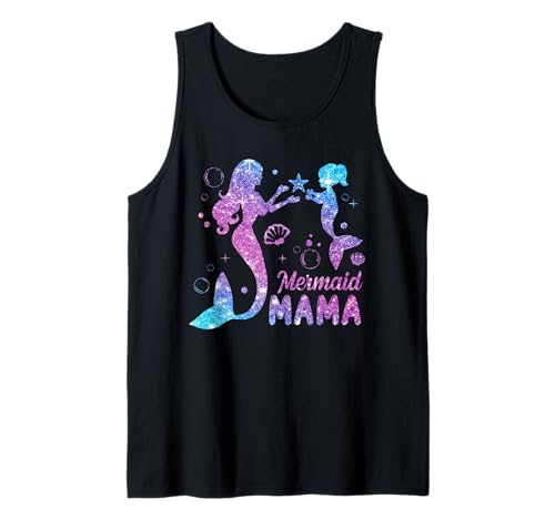 Süße Meerjungfrau Mama Meerjungfrau Mama Mama Happy Muttertag Frauen Tank Top von Mermaid Mama Happy Mother's Day Tees