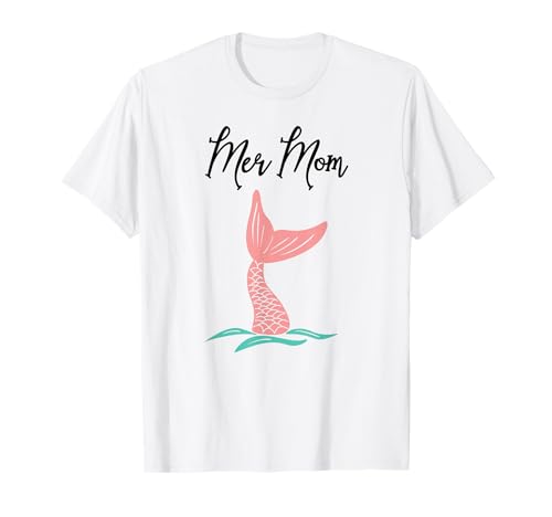 Meerjungfrau Mama und Papa Shirts: Meerjungfrau Mom T-Shirt Damen T-Shirt von Mermaid Mom Dad Shirts KQTees
