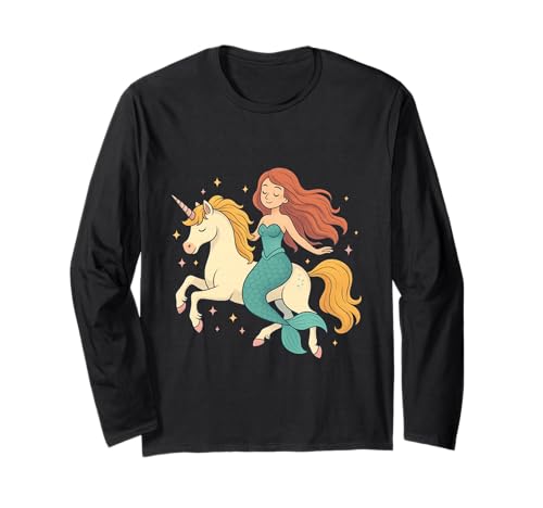 Meerjungfrau reitet EIN Einhorn Mädchen Männer Frauen Kinder Erwachsene Nichte Langarmshirt Meerjungfrau reitet EIN Einhorn Mädchen Männer Frauen Kinder Erwachsene Nichte Langarmshirt von Mermaid Riding A Unicorn Rainbow Shop For Niece