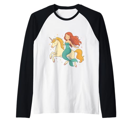 Meerjungfrau reitet EIN Einhorn Mädchen Männer Frauen Kinder Erwachsene Nichte Raglan Meerjungfrau reitet EIN Einhorn Mädchen Männer Frauen Kinder Erwachsene Nichte Raglan von Mermaid Riding A Unicorn Rainbow Shop For Niece