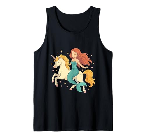 Meerjungfrau reitet EIN Einhorn Mädchen Männer Frauen Kinder Erwachsene Nichte Tank Top Meerjungfrau reitet EIN Einhorn Mädchen Männer Frauen Kinder Erwachsene Nichte Tank Top von Mermaid Riding A Unicorn Rainbow Shop For Niece