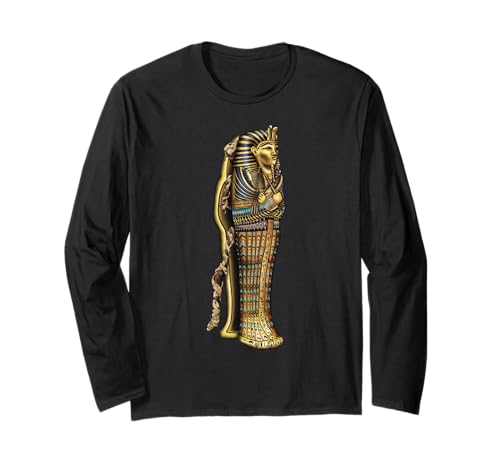 Mama im Sarkophag, gruseliges Halloween, ägyptische Mama, TUT Langarmshirt Mama im Sarkophag, gruseliges Halloween, ägyptische Mama, TUT Langarmshirt von Mermaid Ronnie
