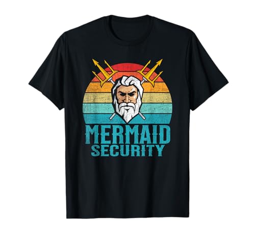 Meerjungfrau Security Merman Kostüm Kinder Meerjungfrau Sicherheit T-Shirt von Mermaid Security Co.