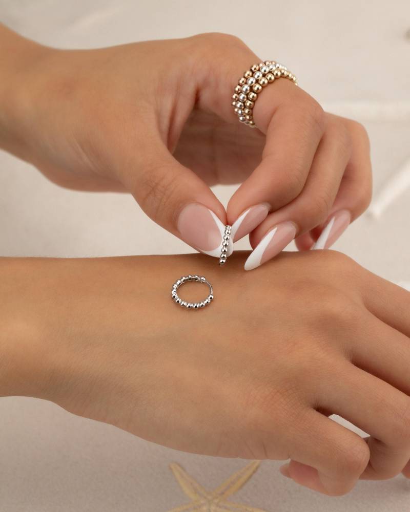 Perlen Huggie Hoop Geschenk Für Sie Sterling Silber Gold Creolen Clicker Minimalist Nickel Frei Von Wasser Eahu1Ai von MermaidBeadsJewelry