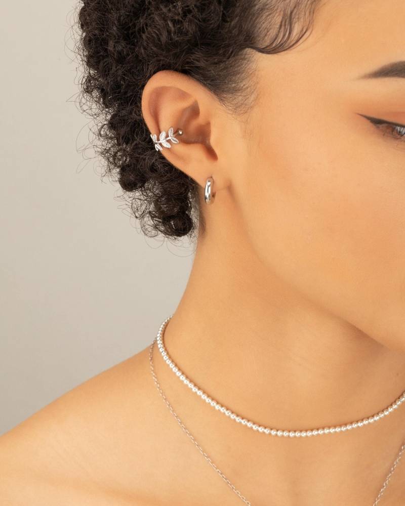 Ear Cuff Silber Ivy Blatt Ohr Wickeln Gold Cuffs Fake Piercing Verstellbar Stack Freundin Schwester Tochter Unisex Geburtstag Muttertag von MermaidBeadsJewelry