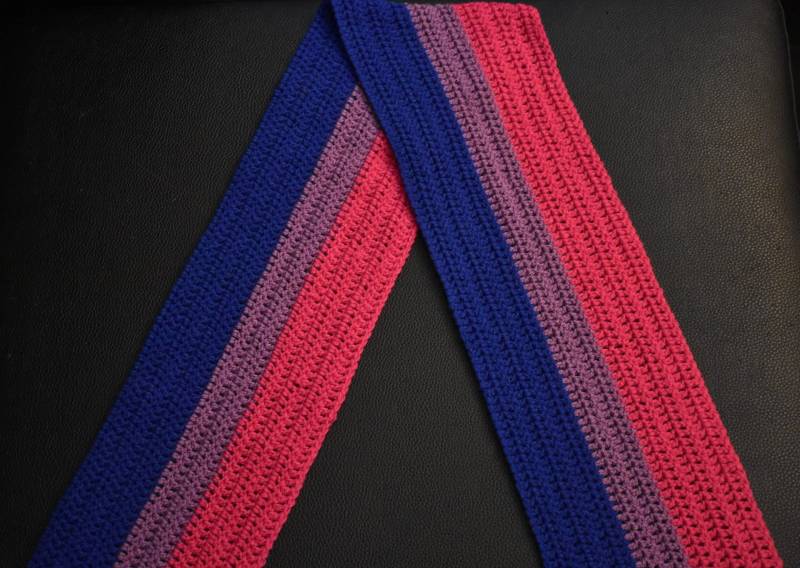 Bisexueller Pride Schal | Breit Bisexueller Pride Schal | Breit von MermaidCarlenaCrafts