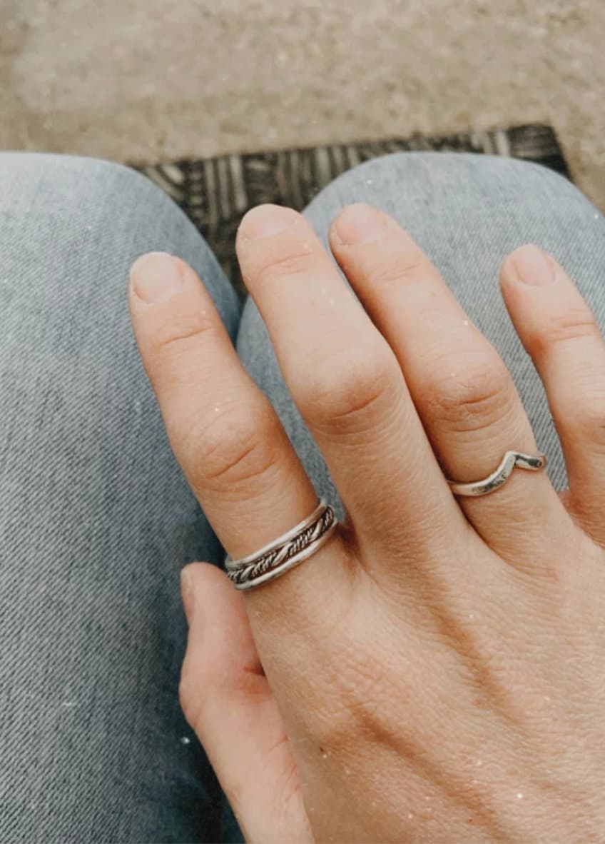 Harmony Stapelringe | 3Er Set, Sterling Silber, Silber Stapelringe, Auf Bestellung Harmony Stapelringe | 3Er Set, Sterling Silber, Silber Stapelringe, Auf Bestellung von MermaidMetalStudio
