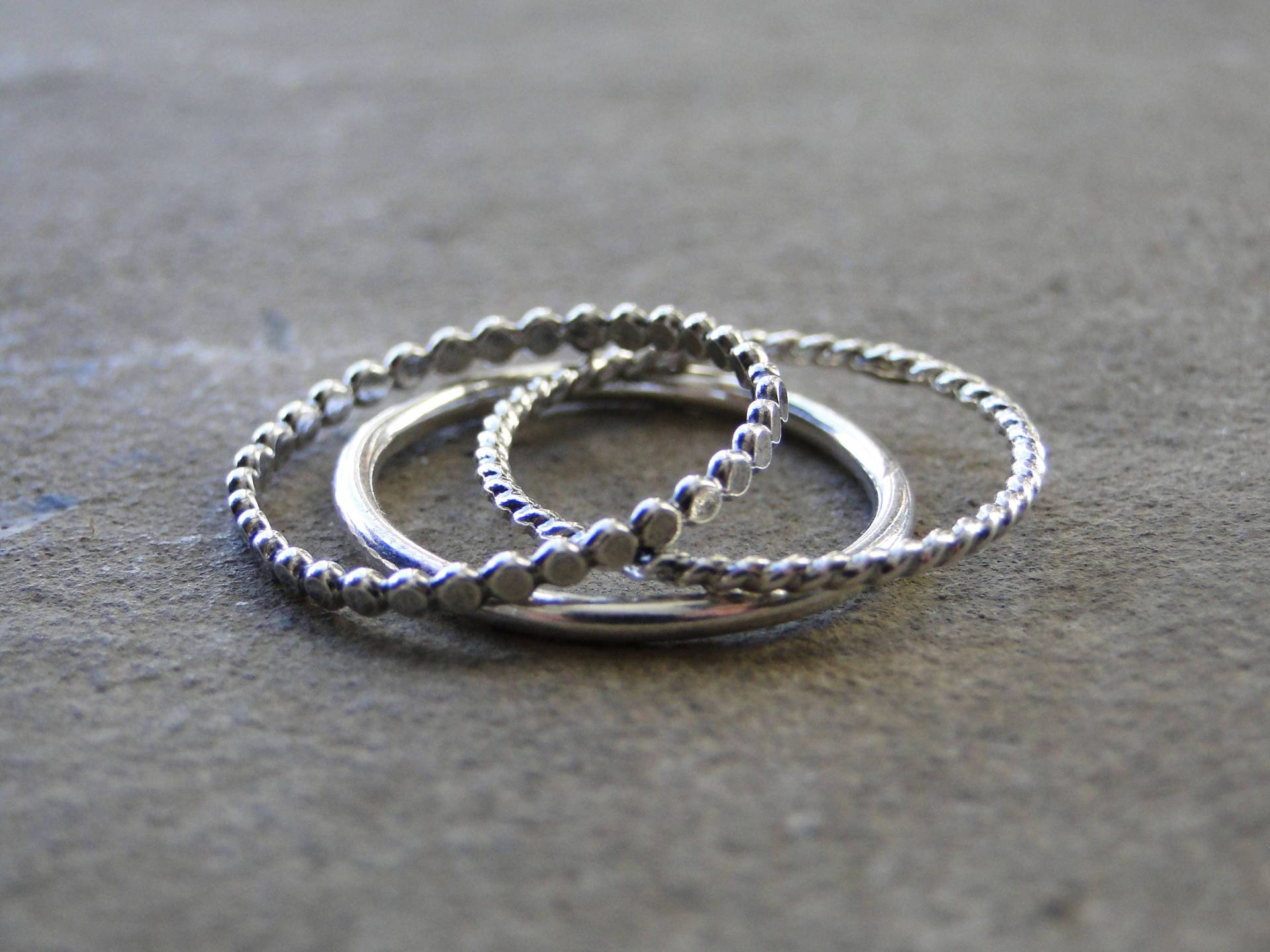 Sterling Silber Ringe Set, Stapelring Stapelringe, Stapelringe Ringe, Anfertigung Auf Bestellung Sterling Silber Ringe Set, Stapelring Stapelringe, Stapelringe Ringe, Anfertigung Auf Bestellung von MermaidMetalStudio