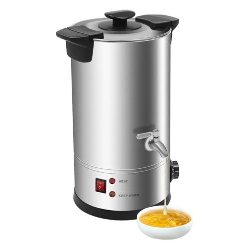 Mermajestic Elektrischer Wachsschmelzgerät 10L schmelztopf, 1800W Schnellheizung, professioneller Kerzen-Maker mit voller Chassis-Heizung, präziser Temperaturregelung, für kerzenherstellung von Mermajestic