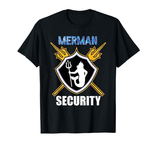 Merman Meerjungfrau Sicherheit Mer-Bart Merman Männer T-Shirt Merman Meerjungfrau Sicherheit Mer-Bart Merman Männer T-Shirt von Merman Kostüm für Männer Mermaid Tail Clothes Co.