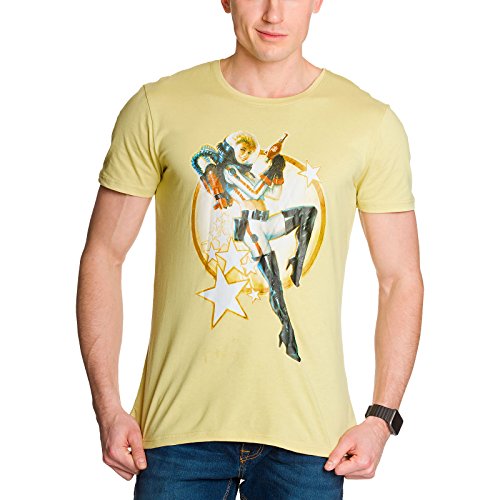 Meroncourt Herren Fallout 4 Nuka Cola Pin Up Medium T-Shirt, Beige, M von Meroncourt