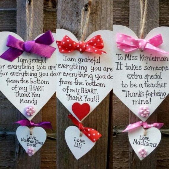 Personalisierte Lehrer Geschenk - Kindergarten Handgemachte Holzherz Ende Des Jahres- Ich Bin Dankbar Sonderlehrer Personalisierte Lehrer Geschenk - Kindergarten Handgemachte Holzherz Ende Des Jahres- Ich Bin Dankbar Sonderlehrer von MeronkaDecor