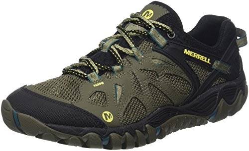 Merrell ALL OUT BLAZE AERO SPORT, Herren Trekking- & Wanderhalbschuhe, Grün (Dusty Olive), 43.5 EU von Merrell