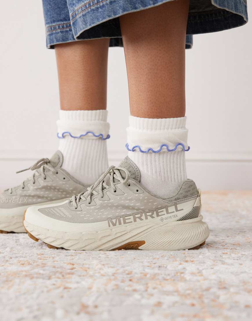 Merrell - Agility Peak 5 GTX - Sneaker in Diorite und Stucco-Brown von Merrell