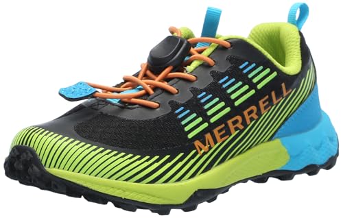Merrell Agility Peak Sneaker, Schwarz Citron Cyan Orange, 43 EU von Merrell