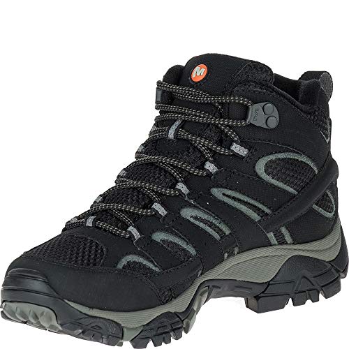 Merrell Damen Moab 2 Mid Gore-tex Trekking- & Wanderstiefel, Schwarz (Black Black), 38 EU von Merrell