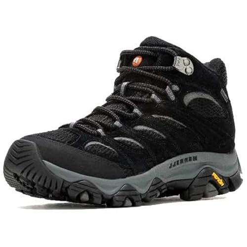 Merrell Damen Moab 3 Mid GTX Wanderstiefel, Black/Grey, 36 EU von Merrell