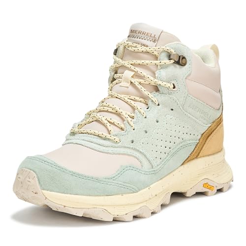 Merrell Damen Speed Solo Mxd Mid Wp Wanderstiefel, Sprig, 42.5 EU von Merrell