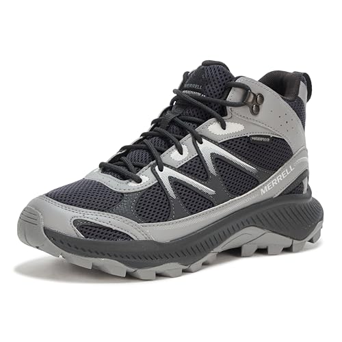 Merrell Damen Tempo Exp Mid Wp Wanderstiefel, Schwarz/Dunkelgrau, 37.5 EU von Merrell