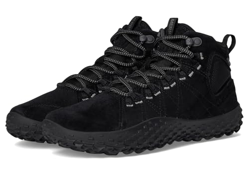 Merrell Damen Wrapt Mid Waterproof Ankle Boot, Schwarz/Schwarz, 35.5 EU von Merrell