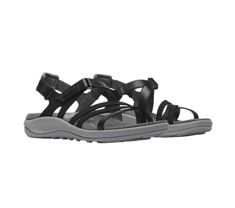 Merrell Harbor Backstrap (Vollnarbenleder) schwarz Damen Sandale von Merrell