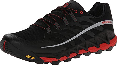 Merrell Herren All Out Peak Traillaufschuhe, Schwarz (Black/Molten Lava) von Merrell