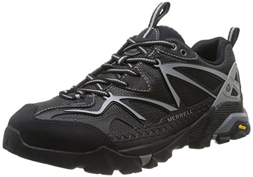 Merrell Herren Capra Sport Trekking-& Wanderhalbschuhe, Mehrfarbig (Black/WILD Dove) von Merrell