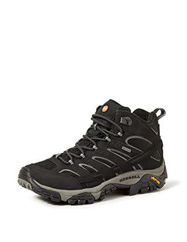 Merrell Herren Moab 2 Mid Gtx Trekking- & Wanderstiefel, Schwarz, 50 EU von Merrell