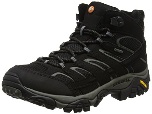 Merrell Herren Moab 2 Mid Gtx Trekking- & Wanderstiefel, Schwarz, 44.5 EU von Merrell