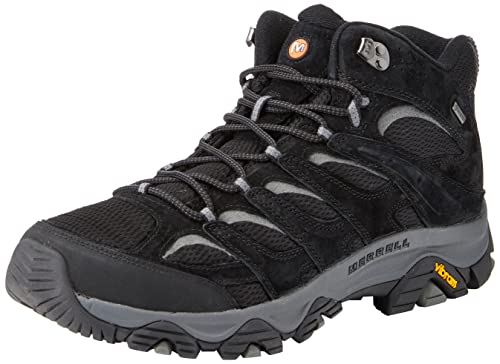 Merrell Herren Moab 3 Mid GTX Wanderschuhe, Black/Grey, 41 EU von Merrell