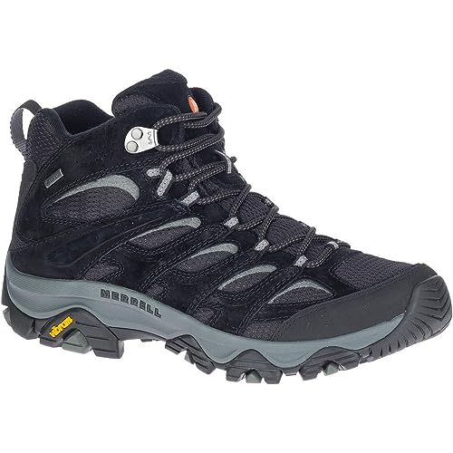 Merrell Herren Moab 3 Mid GTX Wanderschuhe, Black/Grey, 43 EU von Merrell