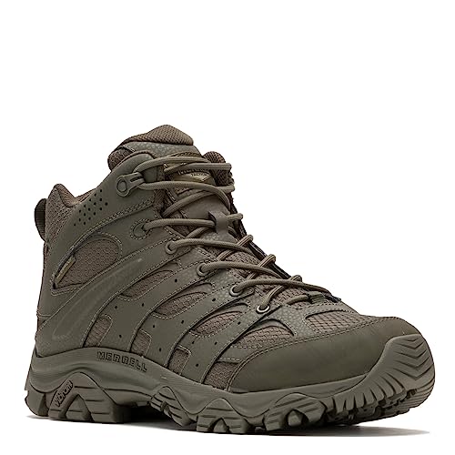 Merrell Herren Moab 3 Tactical Mid Waterproof, Dark Olive, 12 von Merrell