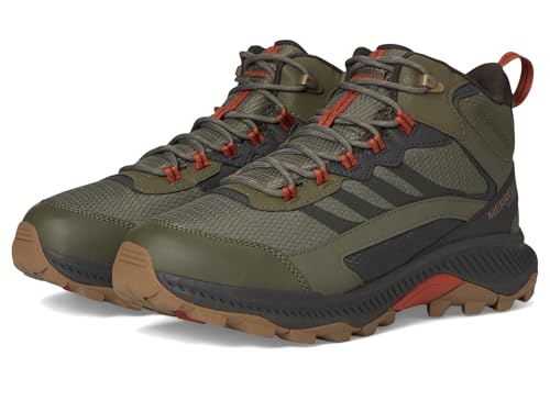 Merrell Herren Speed Strike 2 Mid Wasserdichter Wanderschuh, Oliv/Blatt für mich (Leaf It to Me), 7.5 Wide von Merrell