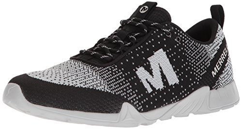 Merrell Herren Versent Kavari Lace Knit Turnschuh, schwarz/weiß, 44 EU von Merrell