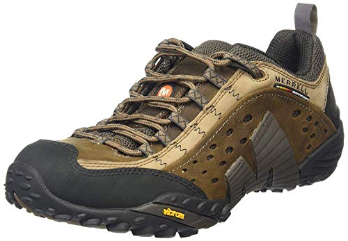 Merrell Herren Intercept Trekking Wanderhalbschuhe, Brun Moth Brun, 43.5 EU von Merrell
