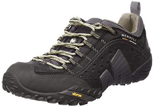 Merrell Intercept Herren Trekking- & Wanderhalbschuhe, Schwarz (SMOOTH BLACK), 40 EU von Merrell
